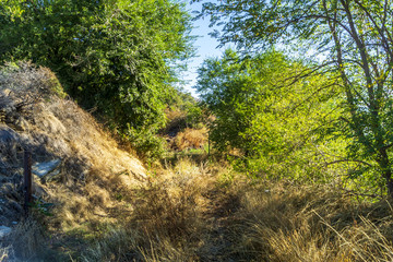 Landscape, mountain panorama, last days of summer