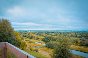Obraz premium tourism in small Karelians near Arkhangelsk