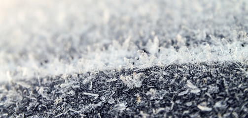 Texture of frost-banner