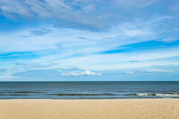 Beach views. By the sea and the sky.