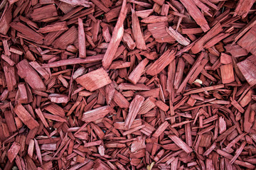 Red wood chips