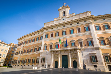 Montecitorio Palace, Italian parliament, Rome, Italy - 224006681