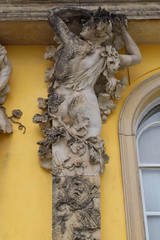 Exterior Wall Statue with Animal, Potsdam, Germany