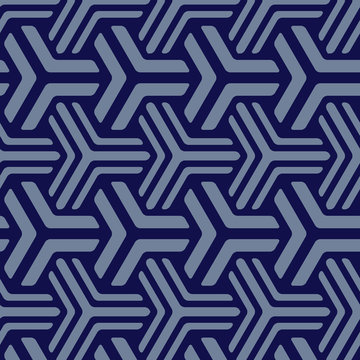 Japanese hexagon geometric pattern