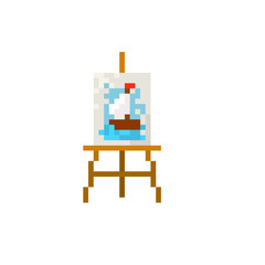 Pixel easel for games and websites