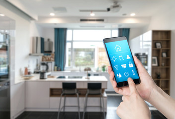 Use smart home apps on smart phones