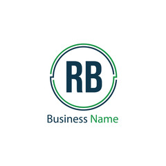 Initial Letter RB Logo Template Design