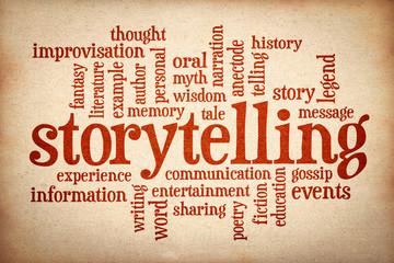 story and storytelling  word cloud