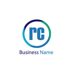 Initial Letter RC Logo Template Design