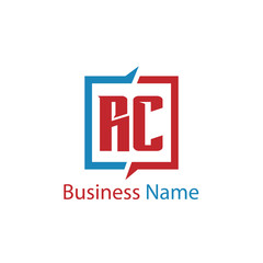 Initial Letter RC Logo Template Design