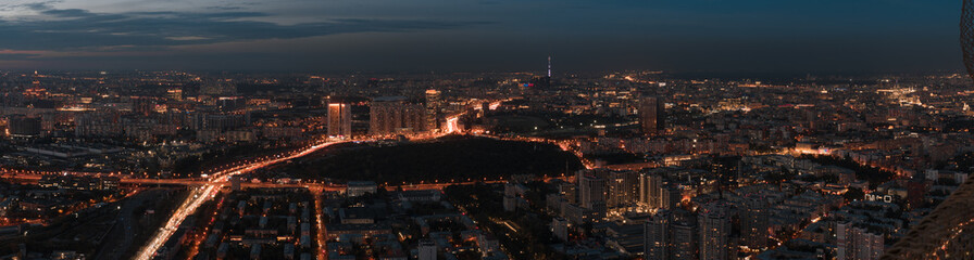 Fototapeta na wymiar city panorama at night
