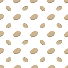 Potato seamless pattern background - Vector