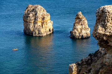 Algarve, Portugal. Ponta da Piedade in the morning