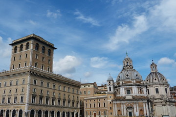 Fototapeta na wymiar Santa Maria di Loreto church, Rome, Italy