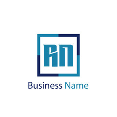 Initial Letter RN Logo Template Design