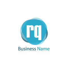 Initial Letter RQ Logo Template Design