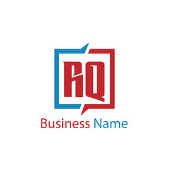 Initial Letter RQ Logo Template Design