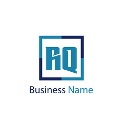 Initial Letter RQ Logo Template Design