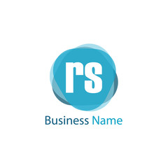Initial Letter RS Logo Template Design