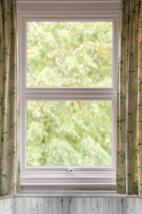 Window With Curtains