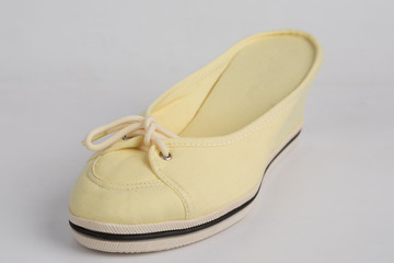 women shoe with white background