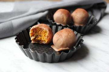 Proteinballs mit Schokolade