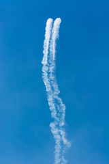 Two Planes Reaching the Peak Altitude and then Descending