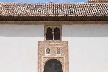 Myrtenhof, Nasridenpalast, Alhambra, Granada, Andalusien, Spanien