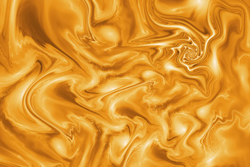 Obraz premium Abstract colorful golden wavy texture. Fantasy fractal background. Digital art. 3D rendering.