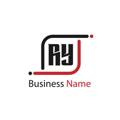 Initial Letter RY Logo Template Design