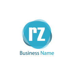 Initial Letter RZ Logo Template Design