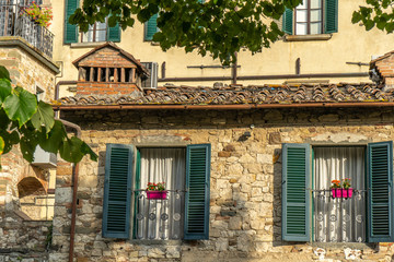 Fototapeta na wymiar Radda in Chianti in the morning, Toscana, Italy