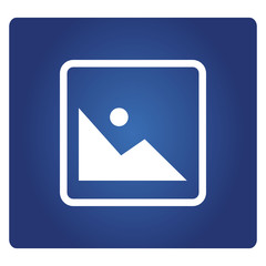 image icon on blue background