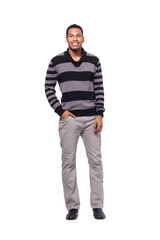 Naklejka premium Full body afro man