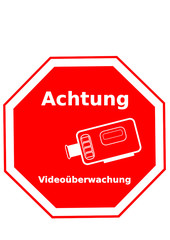 Schild: Videoüberwachung