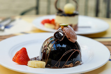 Törtchen in einer belgischen Patisserie