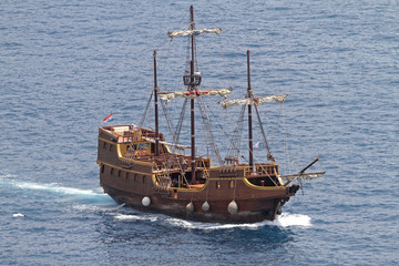 Pirate Ship in Adriatic Sea