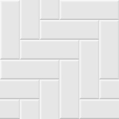 White ceramic tile seamless pattern. Vector seamless background.