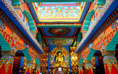 Buddhist Temple At Bodh Gaya, India
