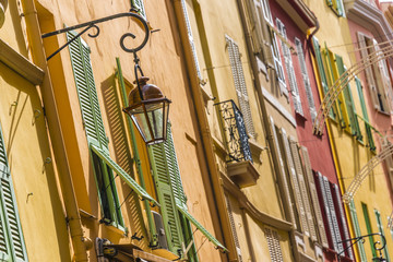 Obraz premium Architecture of the old town of Monaco on French Riviera