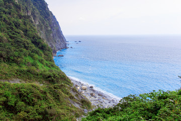 The beautiful ocean view and the coast