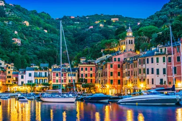 Foto op Aluminium Picturesque fishing village Portofino, Liguria, Italy © monticellllo