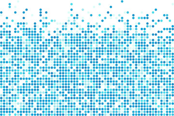 Abstract blauw wintermozaïek - vector koude cirkels achtergrond met kopie space