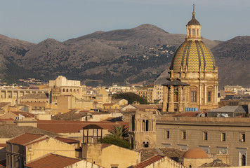 Fototapeta premium Palermo skyline in morning light