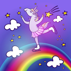 Pretty unicorn on ice.