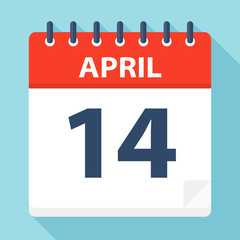 April 14 - Calendar Icon