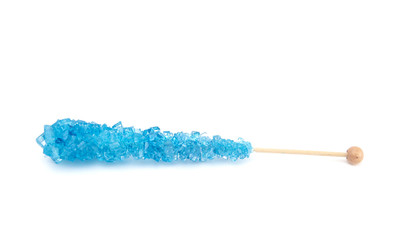 Blue Rock Candy on a Stick