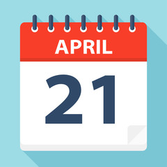 April 21 - Calendar Icon