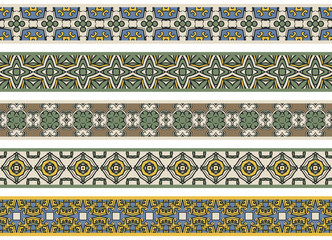 Seamless decorative borders