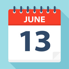 June 13 - Calendar Icon